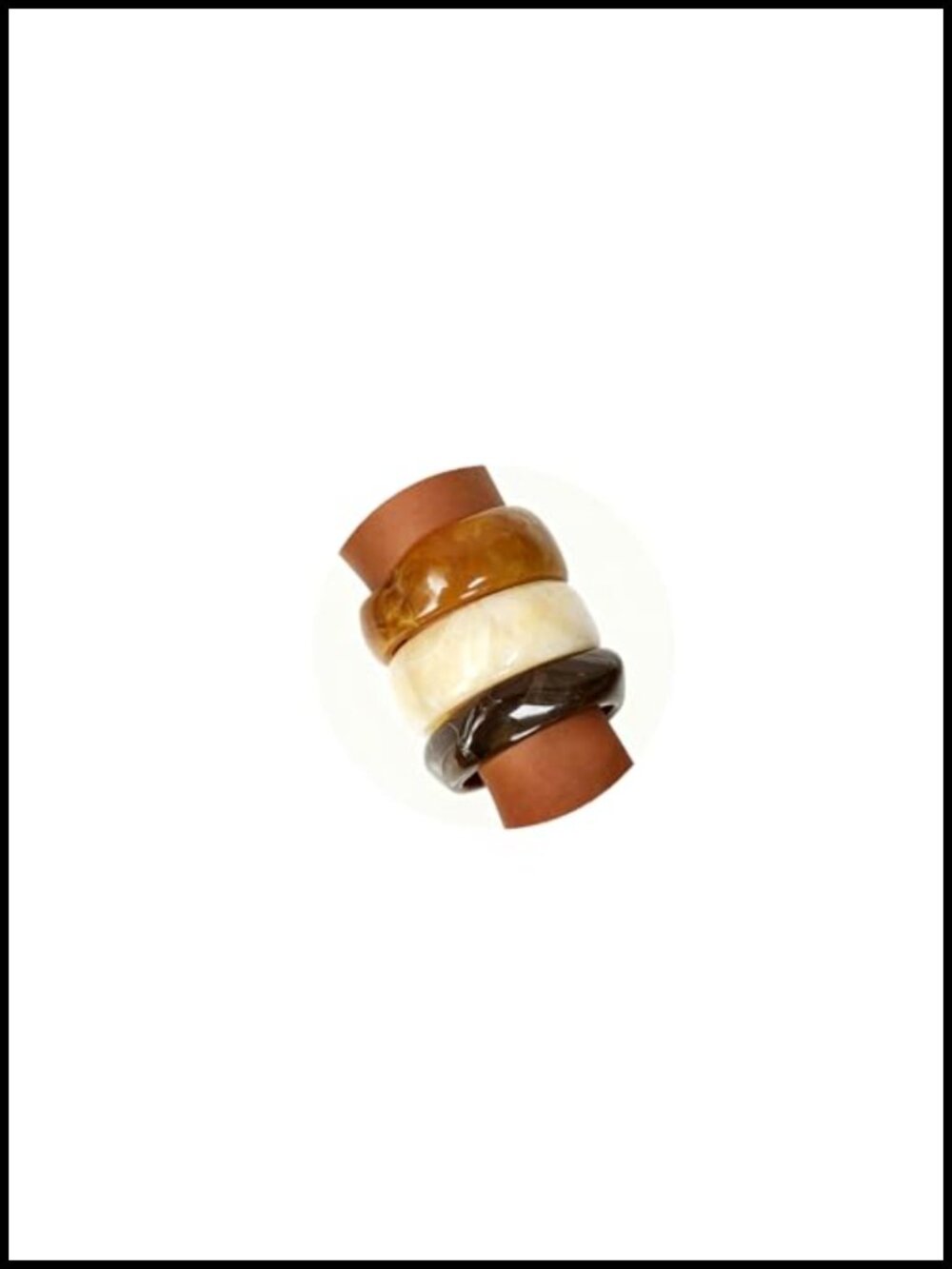 Chunky Acrylic Bangle Bracelets Set for Women, Colorful Resin Statement